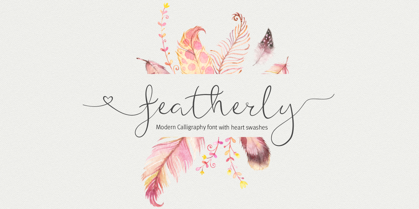Featherly alt Font preview